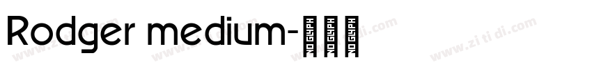 Rodger medium字体转换